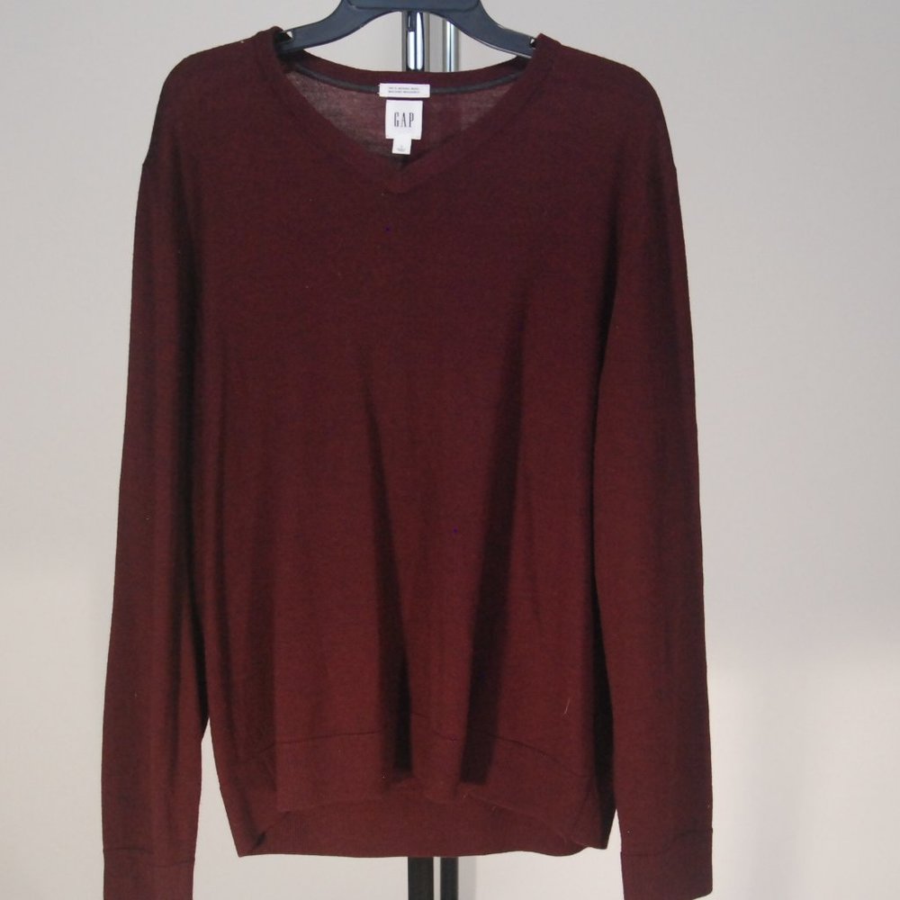 GAP 100% Merino Wool V Neck Sweater